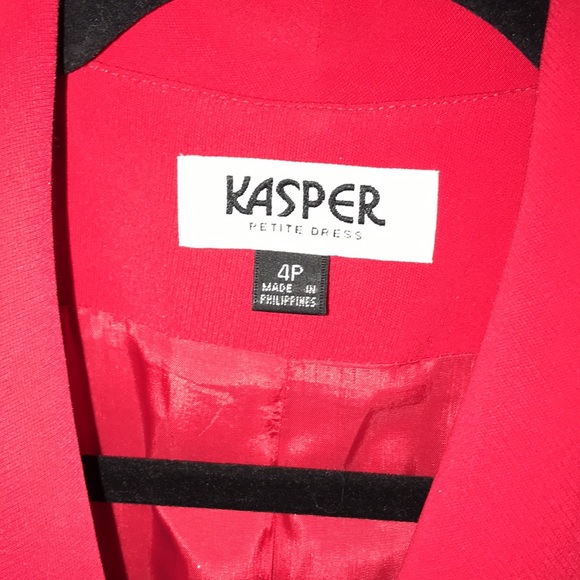 Kasper Petite Shirt Dress, Red, Sz 4P, EUC! - Picture 12 of 14